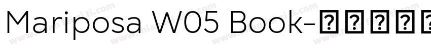 Mariposa W05 Book字体转换